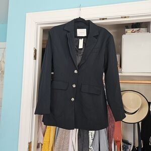 Anthropologie Women's Black Blazer NWT